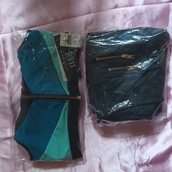 Beach Bunny NWT B Fit Double Standard Sz 6 MD Legging Halter Set - Picture 9 of 10